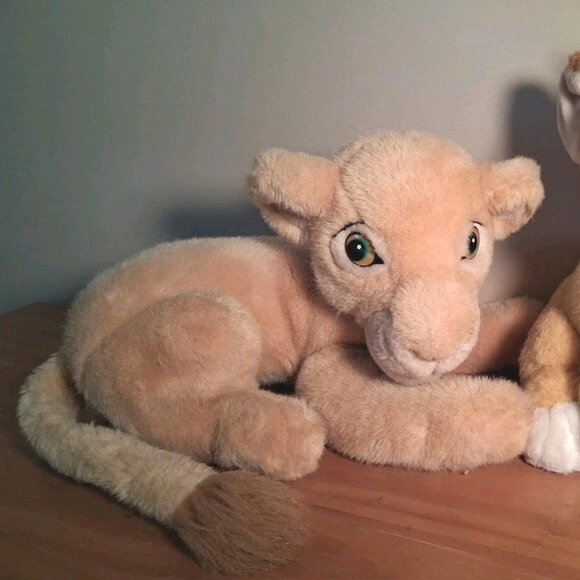 DISNEY Lion King 90's Vintage Plush Baby Simba, Nala Stuffed Animals 12, 19 in. - Picture 3 of 11